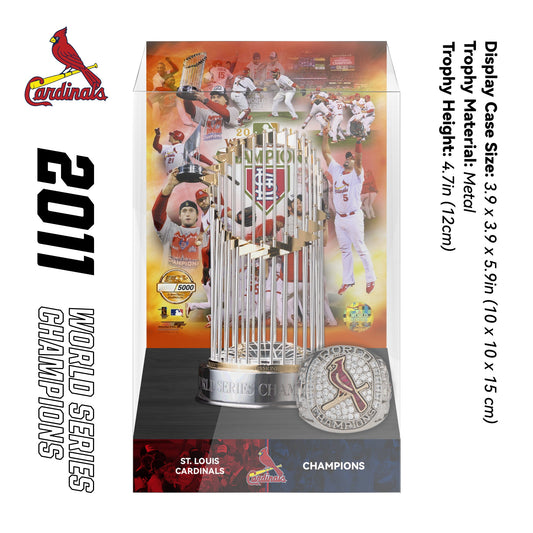 2011 St. Louis Cardinals MLB World Series Championship Trophy Display Case