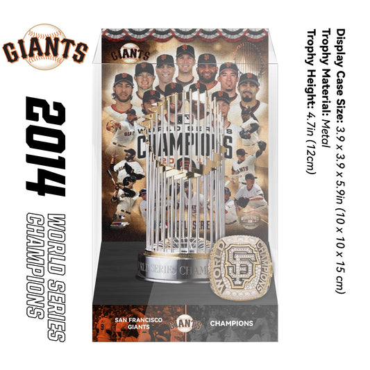 2014 San Francisco Giants MLB World Series Championship Trophy Display Case