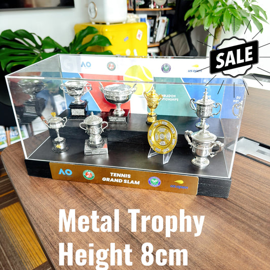 Tennis Grand Slam Men and Women 8 Champions Trophy Display Case Collection