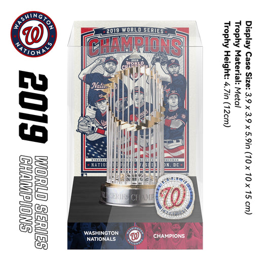 2019 Washington Nationals MLB World Series Championship Trophy Display Case