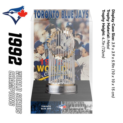1992 Toronto Blue Jays MLB World Series Championship Trophy Display Case
