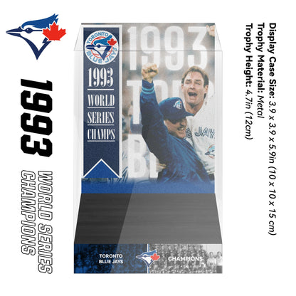 1993 Toronto Blue Jays MLB World Series Championship Trophy Display Case