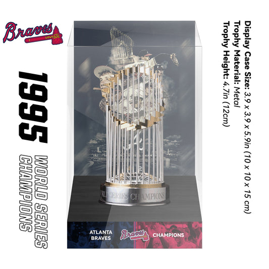 1995 Atlanta Braves MLB World Series Championship Trophy Display Case