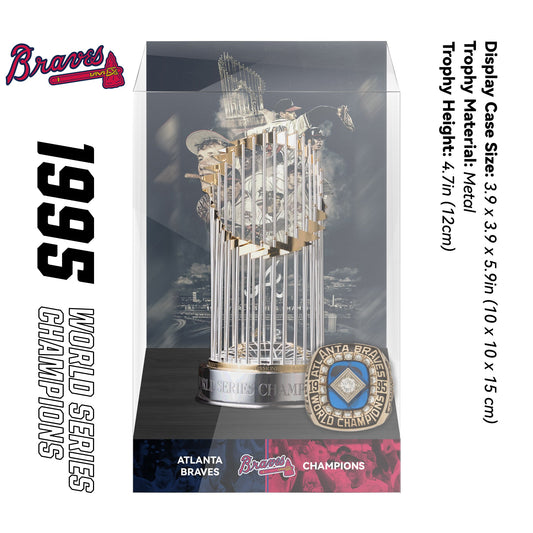 1995 Atlanta Braves MLB World Series Championship Trophy Display Case