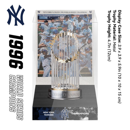 1996 New York Yankees MLB World Series Championship Trophy Display Case