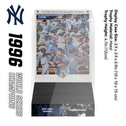1996 New York Yankees MLB World Series Championship Trophy Display Case