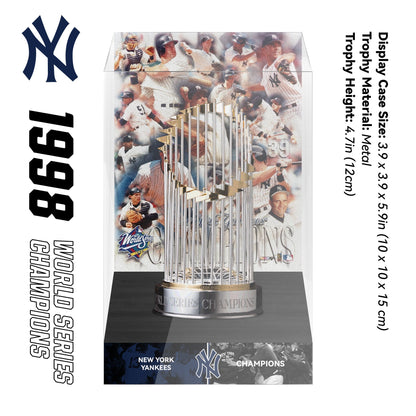 1998 New York Yankees MLB World Series Championship Trophy Display Case
