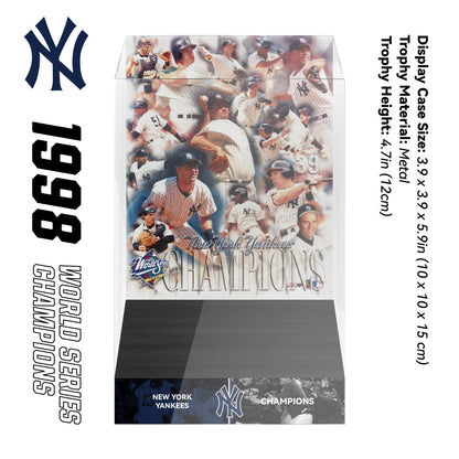 1998 New York Yankees MLB World Series Championship Trophy Display Case
