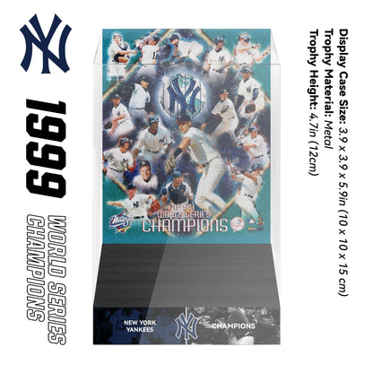 1999 New York Yankees MLB World Series Championship Trophy Display Case
