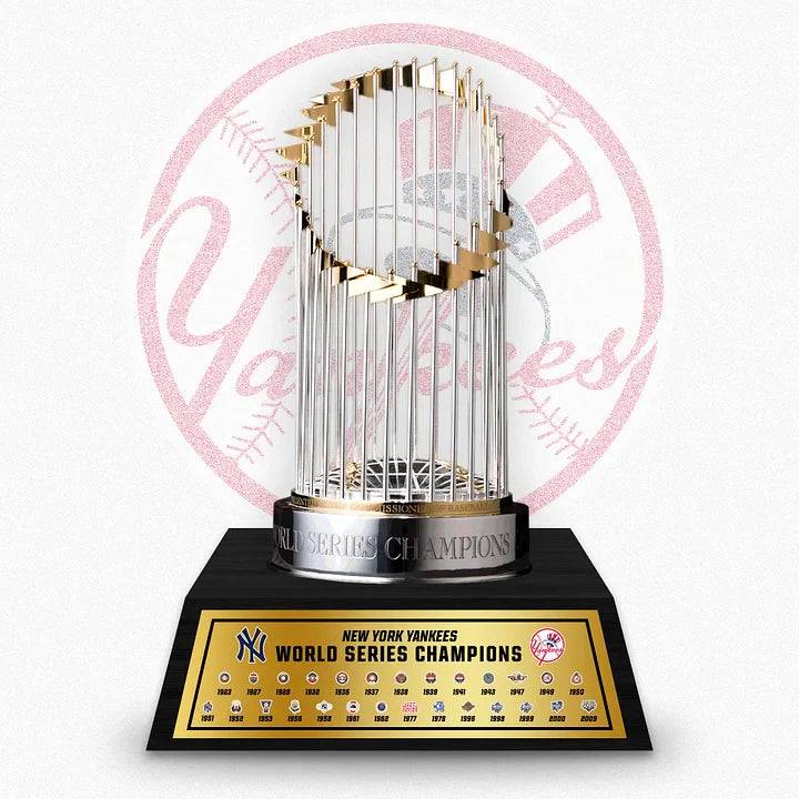 [MLB] New York Yankees World Series Commissioner's Trophy 11.8"(30cm) With Wooden Base