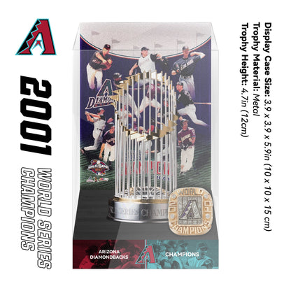 2001 Arizona Diamondbacks MLB World Series Championship Trophy Display Case