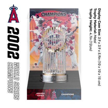 2002 Anaheim Angels MLB World Series Championship Trophy Display Case