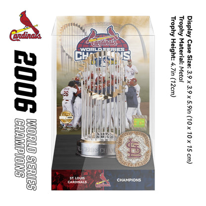 2006 St. Louis Cardinals MLB World Series Championship Trophy Display Case