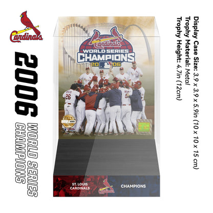 2006 St. Louis Cardinals MLB World Series Championship Trophy Display Case