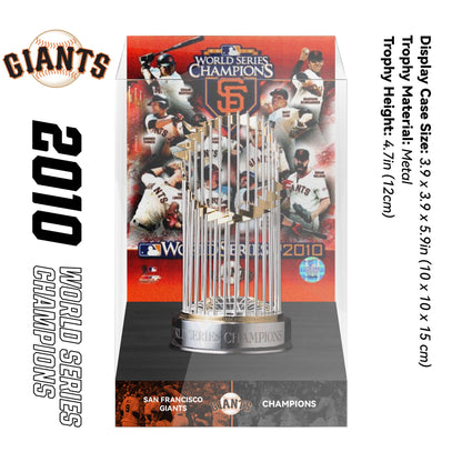 2010 San Francisco Giants MLB World Series Championship Trophy Display Case