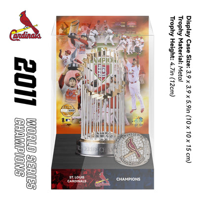 2011 St. Louis Cardinals MLB World Series Championship Trophy Display Case