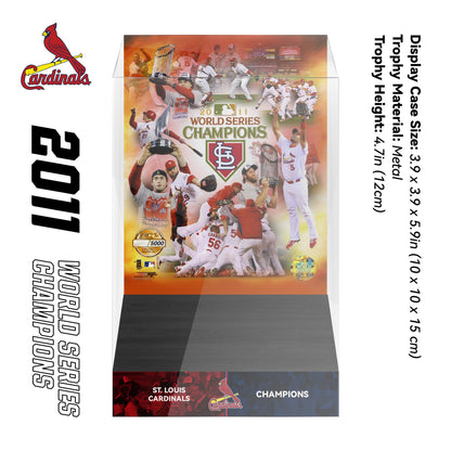 2011 St. Louis Cardinals MLB World Series Championship Trophy Display Case