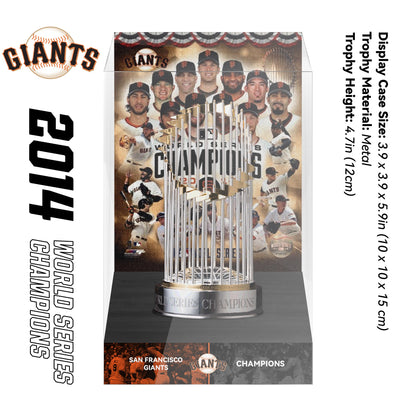 2014 San Francisco Giants MLB World Series Championship Trophy Display Case