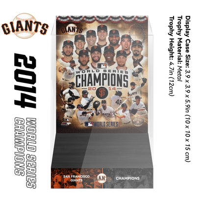 2014 San Francisco Giants MLB World Series Championship Trophy Display Case