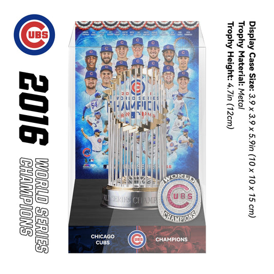 2016 Chicago Cubs MLB World Series Championship Trophy Display Case