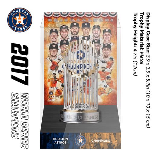 2017 Houston Astros MLB World Series Championship Trophy Display Case