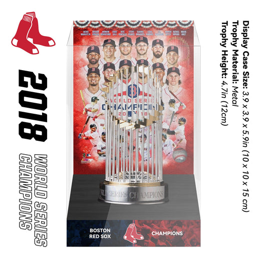 2018 Boston Red Sox MLB World Series Championship Trophy Display Case