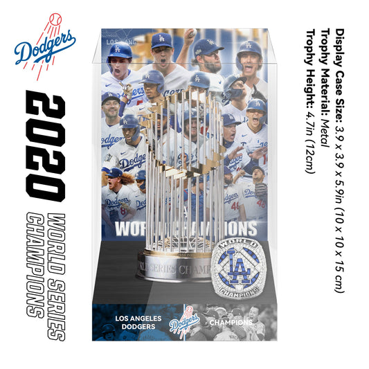 2020 Los Angeles Dodgers MLB World Series Championship Trophy Display Case