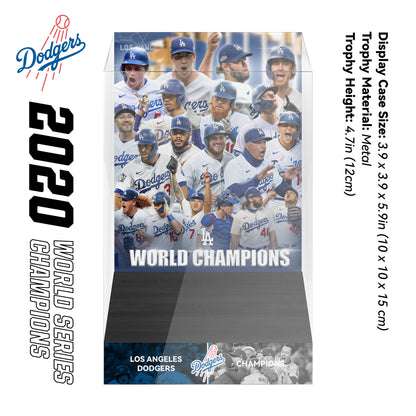 2020 Los Angeles Dodgers MLB World Series Championship Trophy Display Case