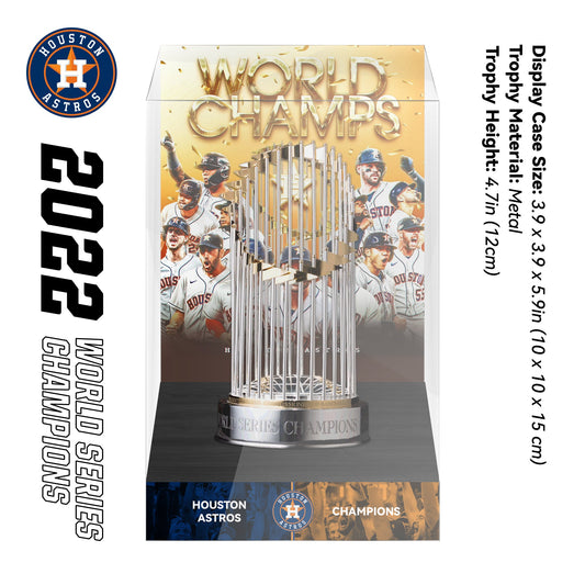 2022 Houston Astros MLB World Series Championship Trophy Display Case