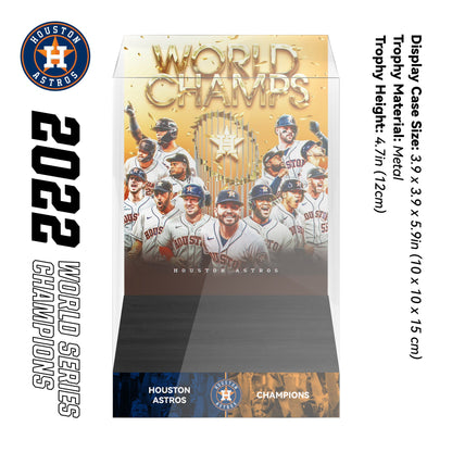 2022 Houston Astros MLB World Series Championship Trophy Display Case