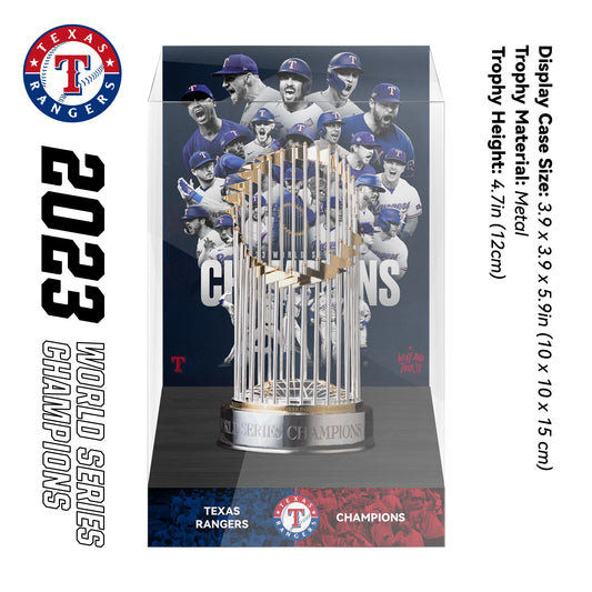2023 Texas Rangers MLB World Series Championship Trophy Display Case