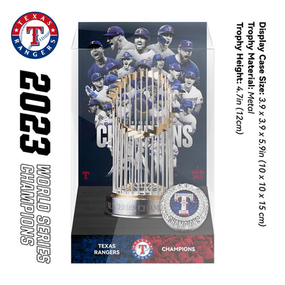2023 Texas Rangers MLB World Series Championship Trophy Display Case