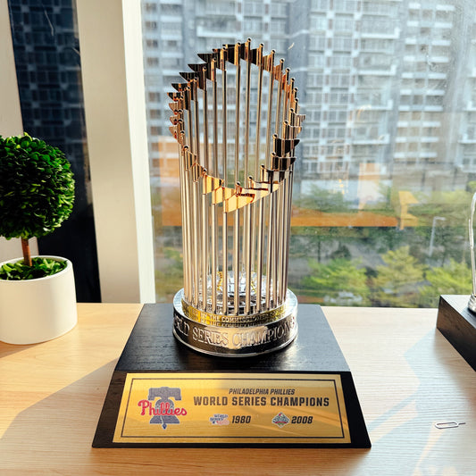 [MLB]Philadelphia Phillies World Series Commissioner's Trophy 11.8"(30cm) With Wooden Base