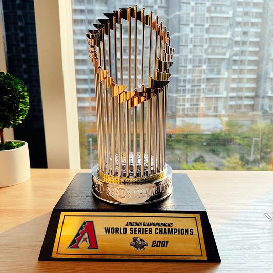 [MLB] Arizona Diamondbacks World Series Commissioner's Trophy 11.8"(30cm) With Wooden Base
