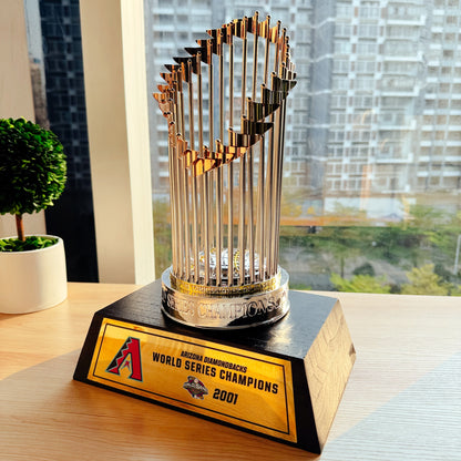 [MLB] Arizona Diamondbacks World Series Commissioner's Trophy 11.8"(30cm) With Wooden Base