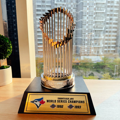 [MLB] Toronto Blue Jays World Series Commissioner's Trophy 11.8"(30cm) With Wooden Base