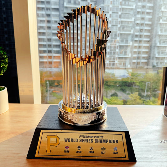 [MLB] Pittsburgh Pirates World Series Commissioner's Trophy 11.8"(30cm) With Wooden Base