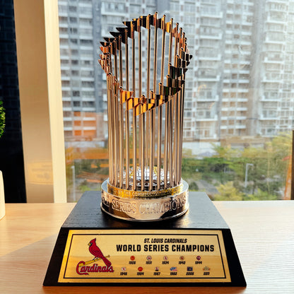 [MLB] Saint Louis Cardinals World Series Commissioner's Trophy 11.8"(30cm) With Wooden Base