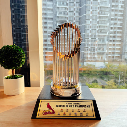 [MLB] Saint Louis Cardinals World Series Commissioner's Trophy 11.8"(30cm) With Wooden Base