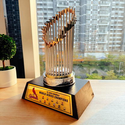 [MLB] Saint Louis Cardinals World Series Commissioner's Trophy 11.8"(30cm) With Wooden Base