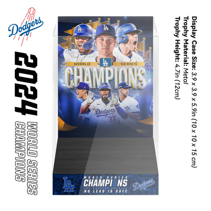 2024 Los Angeles Dodgers MLB World Series Championship Trophy Display Case