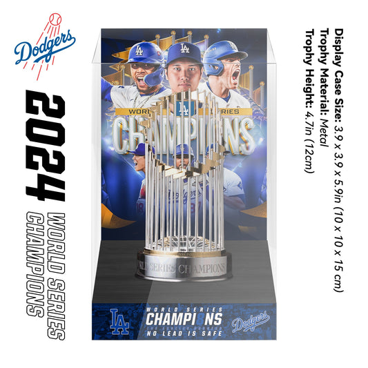 2024 Los Angeles Dodgers MLB World Series Championship Trophy Display Case