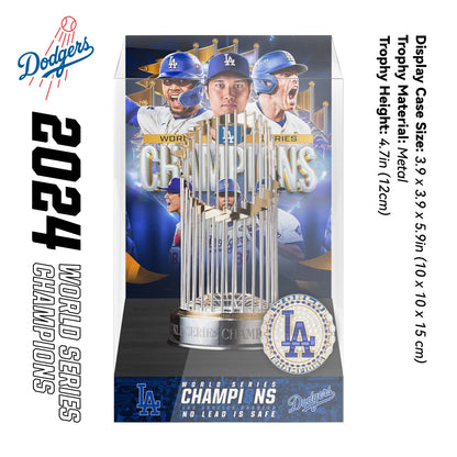 2024 Los Angeles Dodgers MLB World Series Championship Trophy Display Case