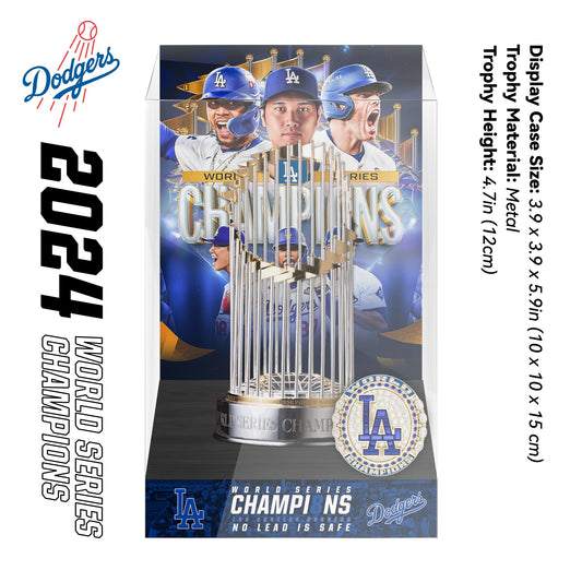 2024 Los Angeles Dodgers MLB World Series Championship Trophy Display Case
