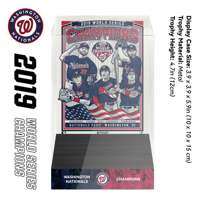 2019 Washington Nationals MLB World Series Championship Trophy Display Case