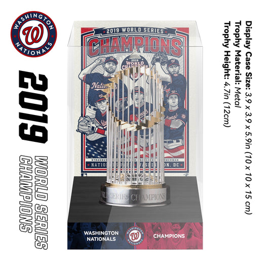2019 Washington Nationals MLB World Series Championship Trophy Display Case