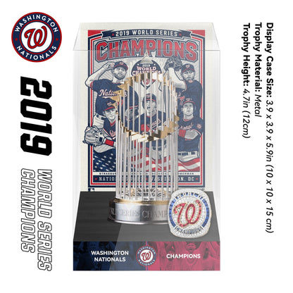 2019 Washington Nationals MLB World Series Championship Trophy Display Case