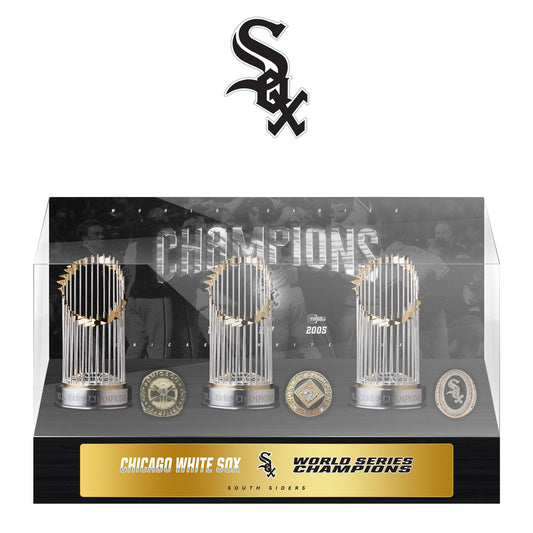 Chicago White Sox MLB World Series Championship Trophy And Ring Display Case