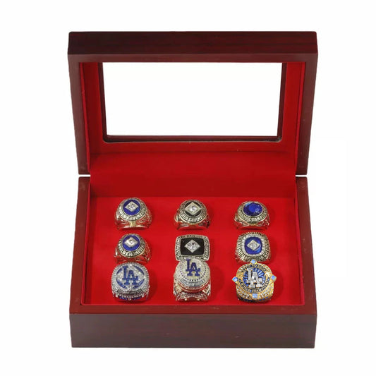 LOS ANGELES DODGERS ALL 9 WORLD SERIES CHAMPIONSHIP RING SET