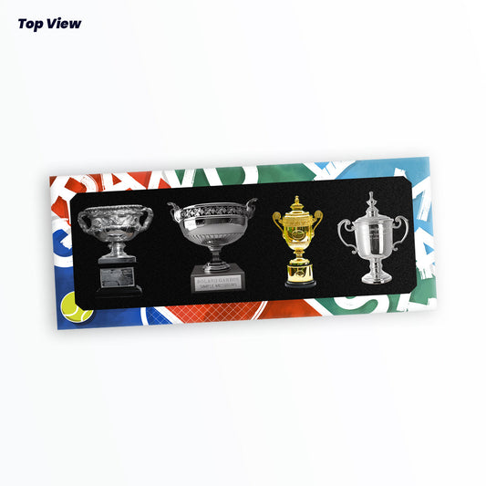 Tennis Trophy Box Men Grand Slam Set Metal Trophy 8cm